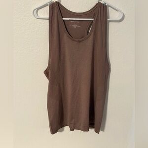 Banana Republic Brown Tank Top- Spandex Style‎ Workout Tank Size XL